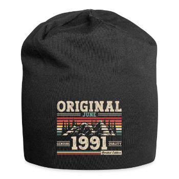 Original June 1991 Born 1991 33rd Birthday 91 - Jersey Beanie - black - Front