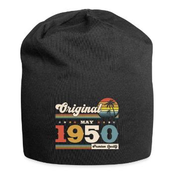 75ème Anniversaire Original Mai Millésime 1950 - Bonnet en jersey - noir - Devant
