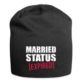 Scheidung - Jersey-Beanie - Schwarz - Vorne