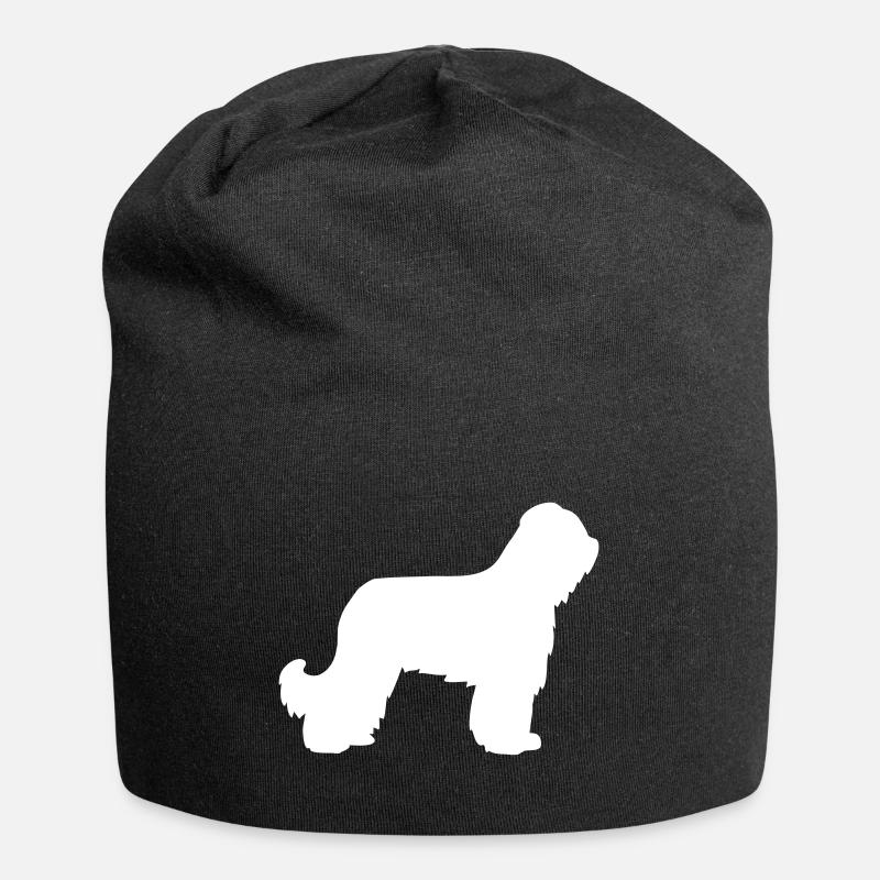 Briard - Jersey-Beanie - Schwarz
