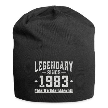 Legendär seit 1983 - Jersey-Beanie - Schwarz - Vorne