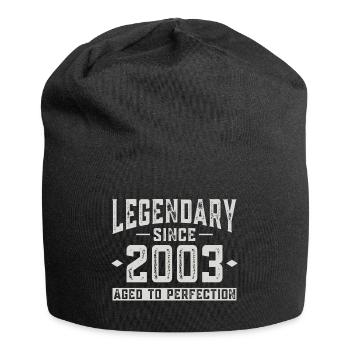 Legendär seit 2003 - Jersey-Beanie - Schwarz - Vorne