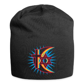 trois religions - Bonnet en jersey - noir - Devant