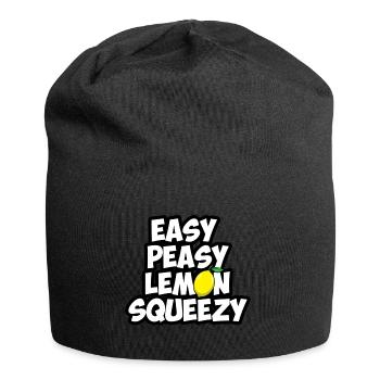 easy peasy lemon squeezy - Jersey Beanie - black - Front