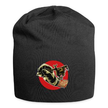 Tattoowieren rockt! - Jersey-Beanie - Schwarz - Vorne