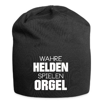 ORGEL WAHRE HELDEN SPIELEN ORGEL MÄNNER - Jersey-Beanie - Schwarz - Vorne