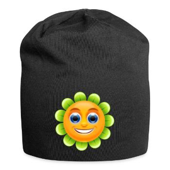 rainbow sun clouds weather rainbow sun cloud19 - Jersey Beanie - black - Front