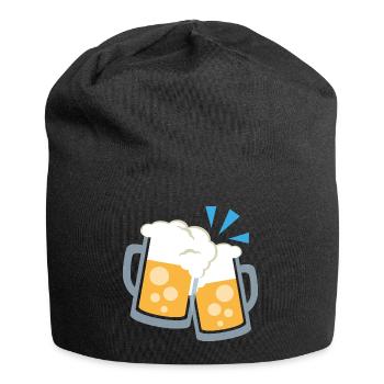 wiesn bier krüge - Jersey-Beanie - Schwarz - Vorne
