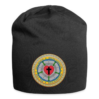 Les trois solos de la Réforme. - Bonnet en jersey - noir - Devant