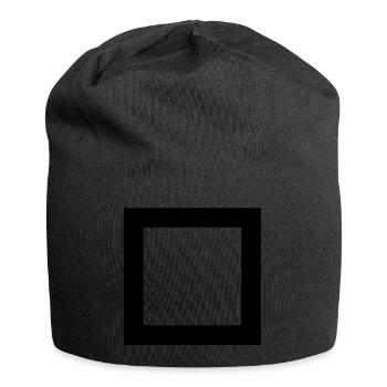 SQUARES VIERECKE CLEAN - Jersey Beanie - black - Front