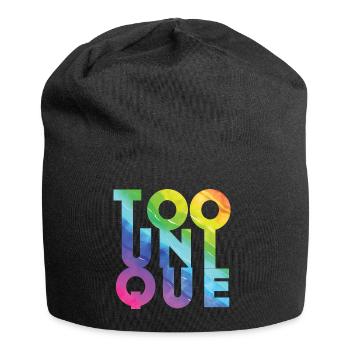 Zu einzigartig - Jersey-Beanie - Schwarz - Vorne