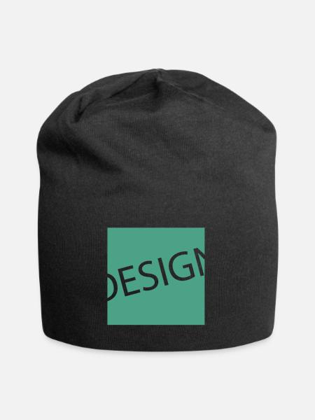 Design - Bonnet en jersey - noir