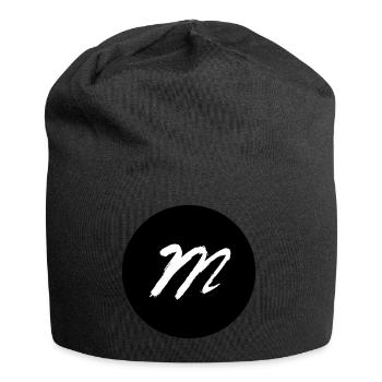 m dans un noir de cercle - Bonnet en jersey - noir - Devant