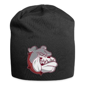 Tête de chien de bouledogue américain - Bonnet en jersey - noir - Devant