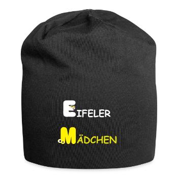 Eifel Shirt,Eifeler Mädchen , Humor Eiflerin - Jersey-Beanie - Schwarz - Vorne