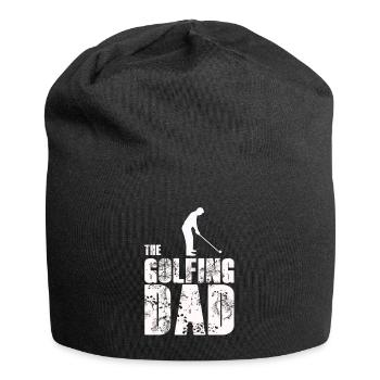 Golf Golfer Golfing Father Dad Father's Day - Jersey Beanie - black - Front