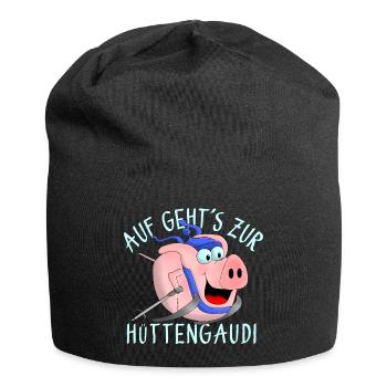 Hüttengaudi - Pistensau - Jersey Beanie - black - Front