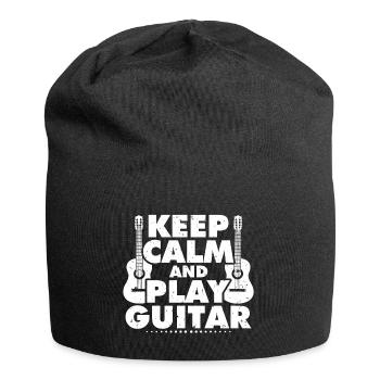 guitare - Bonnet en jersey - noir - Devant
