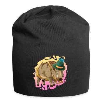 Boar Bayern Lederhose Gift - Jersey Beanie - black - Front