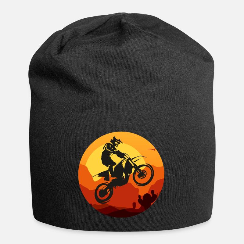 Motocross - Jersey-Beanie - Schwarz