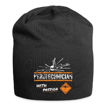 Pyrotechnician with passion - Jersey Beanie - black - Front