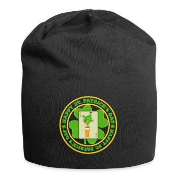 Guys! Have This St. Patrick's Tee Saying "Happy - Jersey Beanie - black - Front