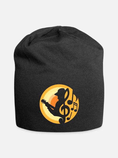 Guitariste - Bonnet en jersey - noir