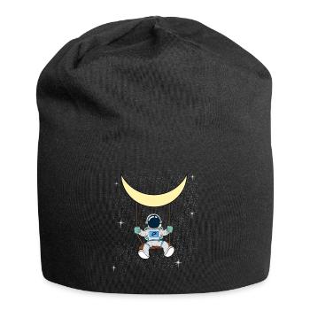 Bist du ein Fan der Astronomie? Ein - Jersey-Beanie - Schwarz - Vorne