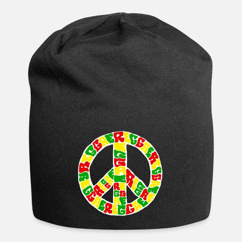 Reggae - Jersey-Beanie - Schwarz