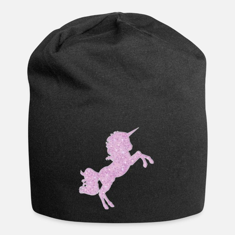 licorne - Bonnet en jersey - noir