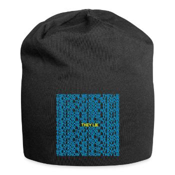 They Know We Know They Lie - Jersey Beanie - black - Front