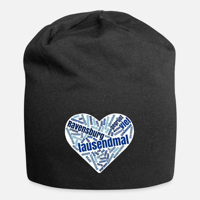 Ravensburg Herz - Jersey-Beanie - Schwarz