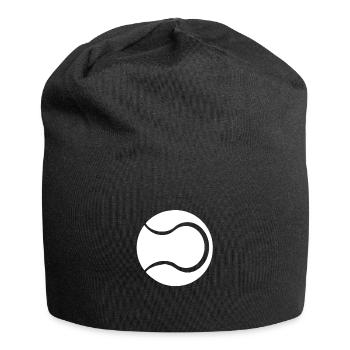 Tennis Tennisball Ball Tennisbälle Tennisspieler - Jersey-Beanie - Schwarz - Vorne