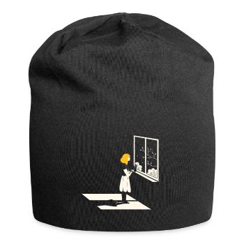 Denken - Jersey-Beanie - Schwarz - Vorne