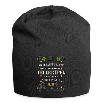 Schornsteinfeger Beruf Lustiger Spruch Geschenk - Jersey-Beanie - Schwarz - Vorne
