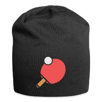 Tennis de table raquettes de tennis de table balle de tennis de table - Bonnet en jersey - noir - Devant
