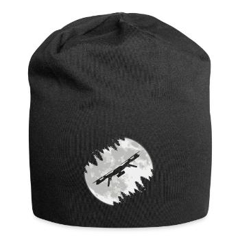 Drohne Geschenkidee Drone Mond Drohnen Piloten - Jersey-Beanie - Schwarz - Vorne