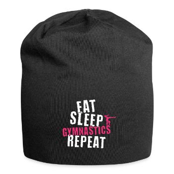 Gymnastics gift idea gymnastics apparatus gymnastics sport - Jersey Beanie - black - Front
