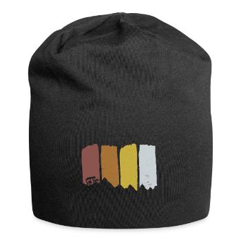Camping Campen Wohnwagen Wohnmobil Geschenkidee - Jersey-Beanie - Schwarz - Vorne