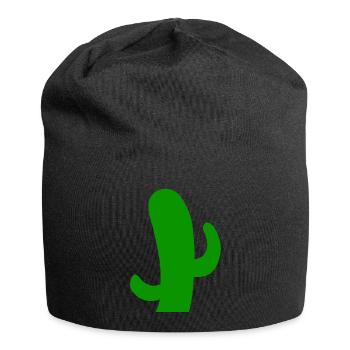 Desert thorny cactus cactus prickly cactus - Jersey Beanie - black - Front