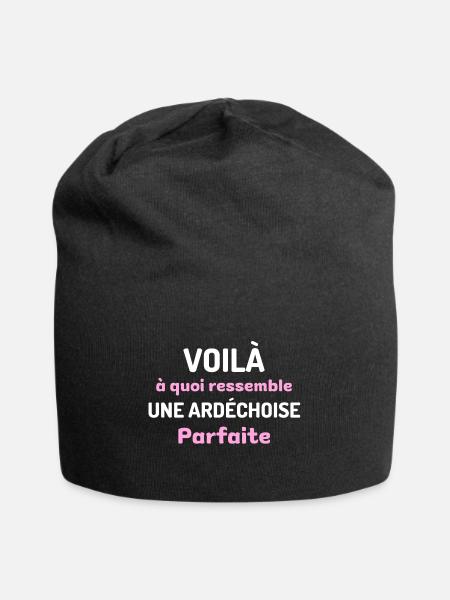 t shirt ardechoise parfaite humour ardeche femme - Bonnet en jersey - noir