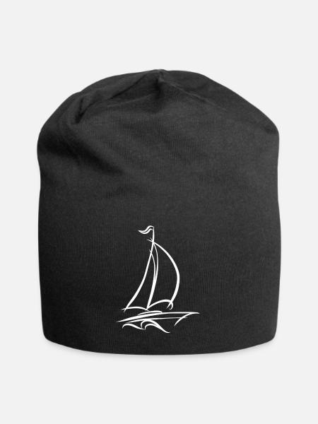 Voile bateau voile bateau voile voile - Bonnet en jersey - noir