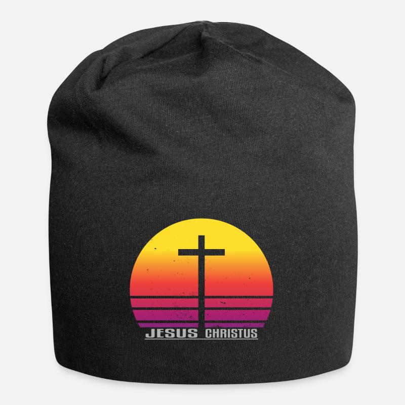Jesus Christus - Jersey-Beanie - Schwarz