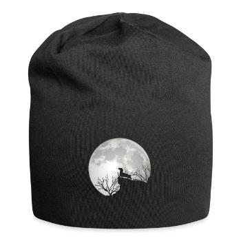 Teckel blaireau chien de la pleine lune - Bonnet en jersey - noir - Devant