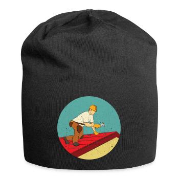 Roofer the only true craftsman - Jersey Beanie - black - Front
