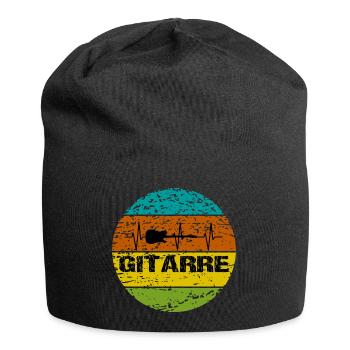 Gitarre - Jersey-Beanie - Schwarz - Vorne