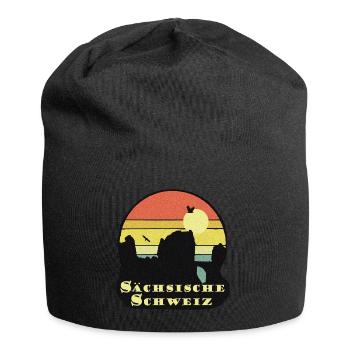 sächsische schweiz - Jersey-Beanie - Schwarz - Vorne