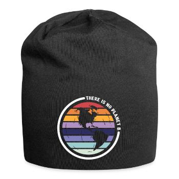 there is no planet b - Bonnet en jersey - noir - Devant
