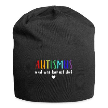 Autismus Autist | und was kannst du? - Jersey-Beanie - Schwarz - Vorne