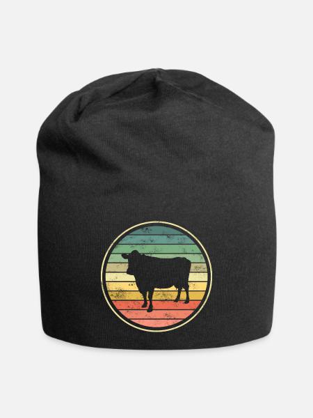 Vache Vaches - Bonnet en jersey - noir